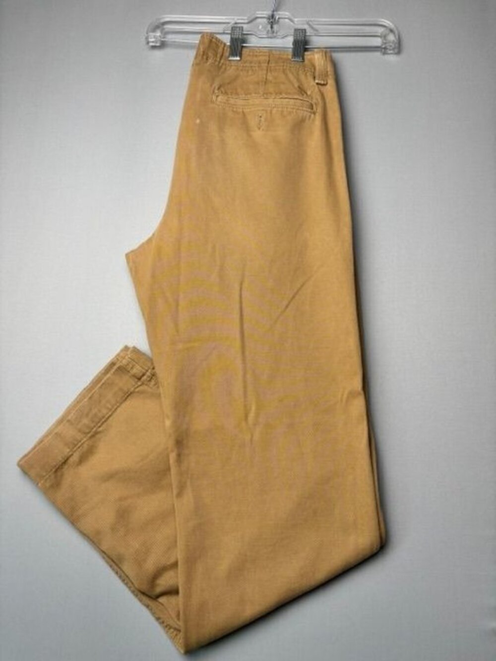 American Eagle Relaxed Straight Khaki Chino Pants Men's 30X34 Tan Cotton Casual